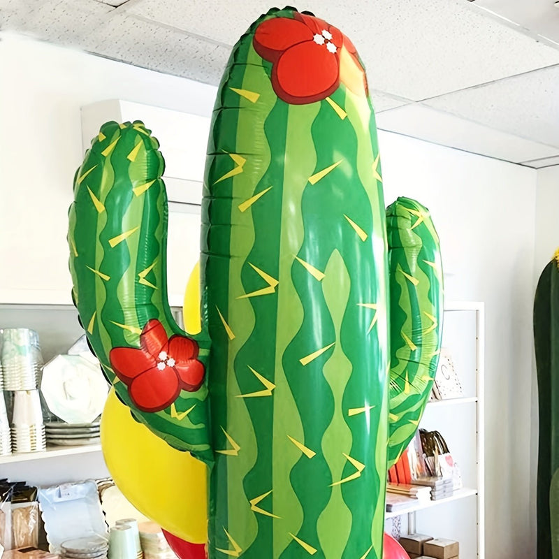 Globos de cactus con lámina de aluminio , Arreglo De Decoración festiva - SACASUSA