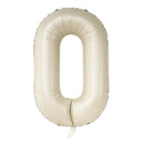 Globos de helio con números gigantes, color crema mate, color beige, de 40 pulgadas, 0,1,2,3,4,5,6,7,8,9, lámina decorativa para fiesta de bodas de cumpleaños, 1º, 2º, 3º - SACASUSA