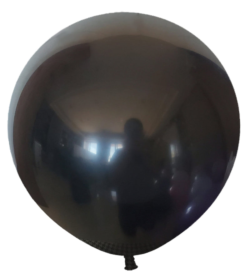 Globos grandes de látex gruesos de macarrón negro, 18 pulgadas, 10 Uds., aniversario nupcial, cumpleaños, boda, fiesta de compromiso, decoración del hogar - SACASUSA