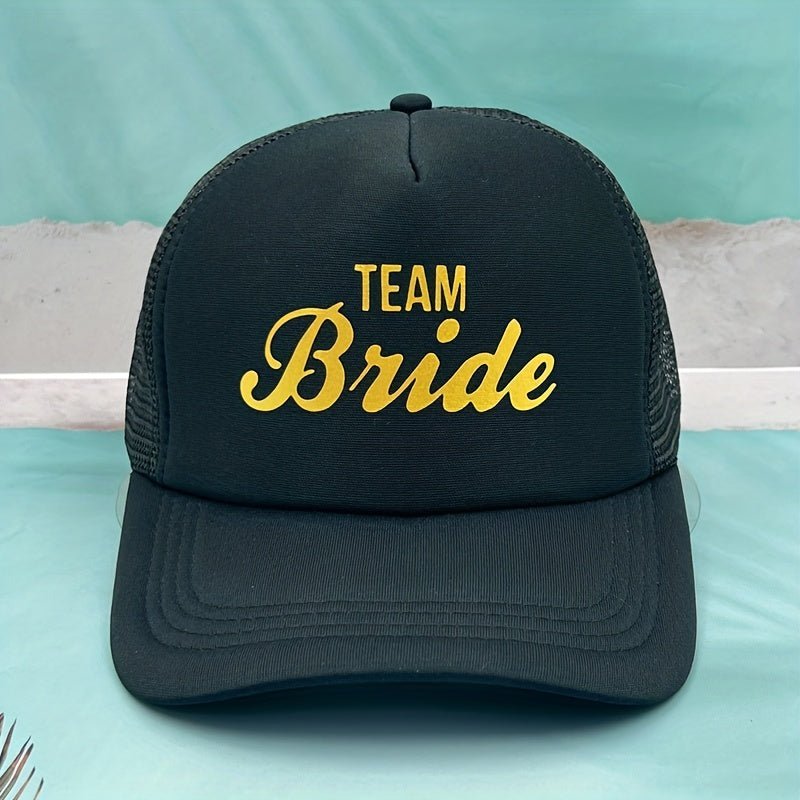 Gorra Con Estampado De Letras Del Equipo De Novia/novia, Gorra Bonita Transpirable De Moda Para Bodas, Fiestas - SACASUSA