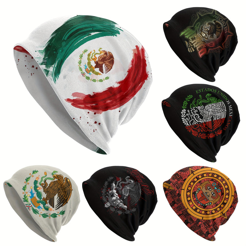 Gorro De Calaveras Con La Bandera Mexicana Retro Para Hombres - SACASUSA