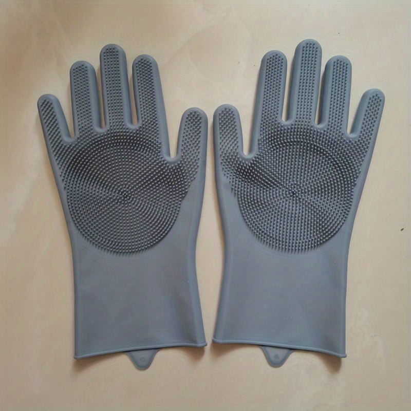 Guantes de lavavajillas de silicona impermeables - Versátil y ambidiestro, sin plomo para limpieza integral en cocina, baño y muebles, fácil de lavar a mano - SACASUSA