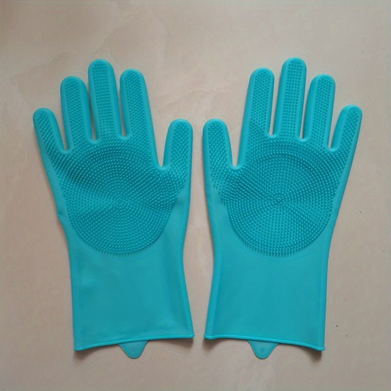 Guantes de lavavajillas de silicona impermeables - Versátil y ambidiestro, sin plomo para limpieza integral en cocina, baño y muebles, fácil de lavar a mano - SACASUSA