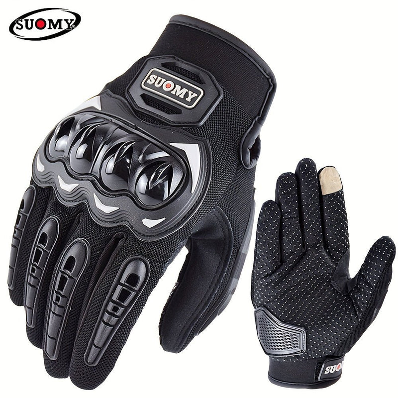 Guantes De Moto De Verano, Guantes Transpirables Con Dedos Completos Para Pantalla Táctil, Guantes Antideslizantes Para Moto, Guantes Protectores Anticaída - SACASUSA