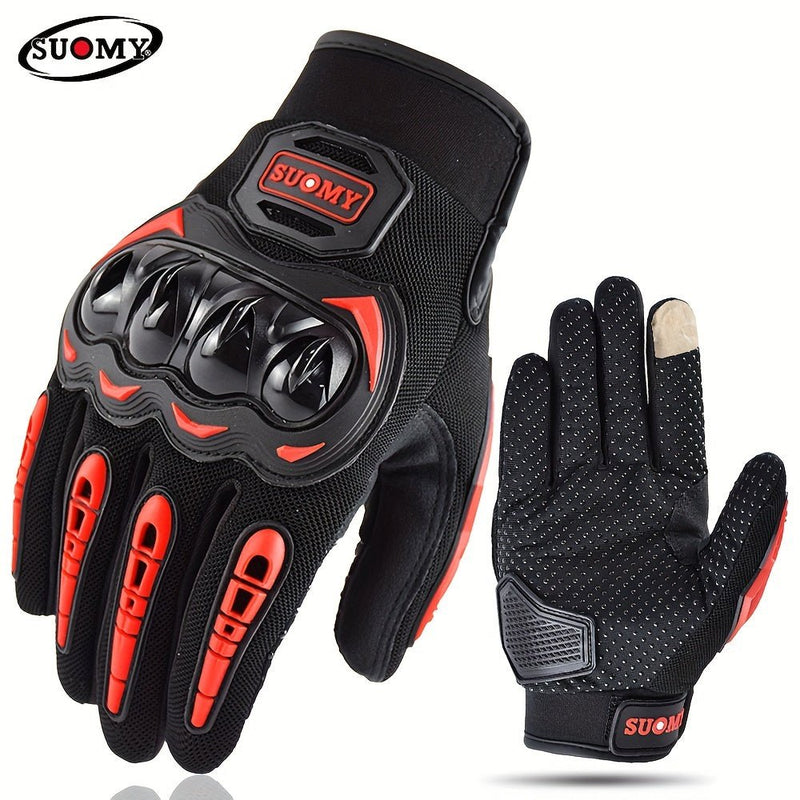 Guantes De Moto De Verano, Guantes Transpirables Con Dedos Completos Para Pantalla Táctil, Guantes Antideslizantes Para Moto, Guantes Protectores Anticaída - SACASUSA