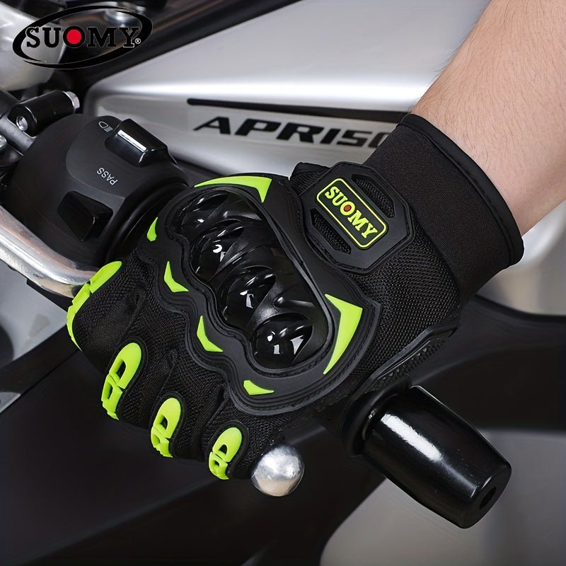 Guantes De Moto De Verano, Guantes Transpirables Con Dedos Completos Para Pantalla Táctil, Guantes Antideslizantes Para Moto, Guantes Protectores Anticaída - SACASUSA