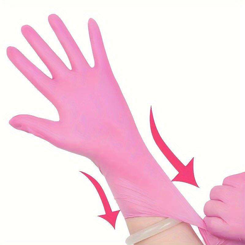 Guantes de Nitrilo Durable y Impermeable, 20/50/100pcs - Sin Látex y en Polvo, Perfecto para Limpieza, Pintura y Actividades al Aire Libre, Adecuado para Todos los Tamaños de Mano - SACASUSA