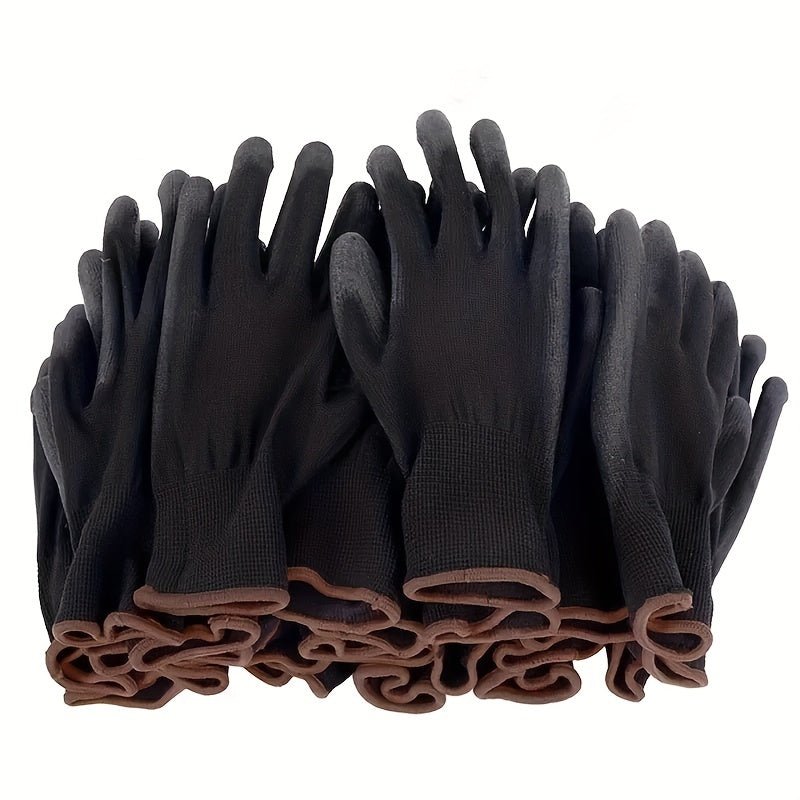 Guantes de trabajo de seguridad de nitrilo antideslizantes y duraderos de neopreno y nailon - Protección profesional para tareas de mantenimiento y construcción - SACASUSA