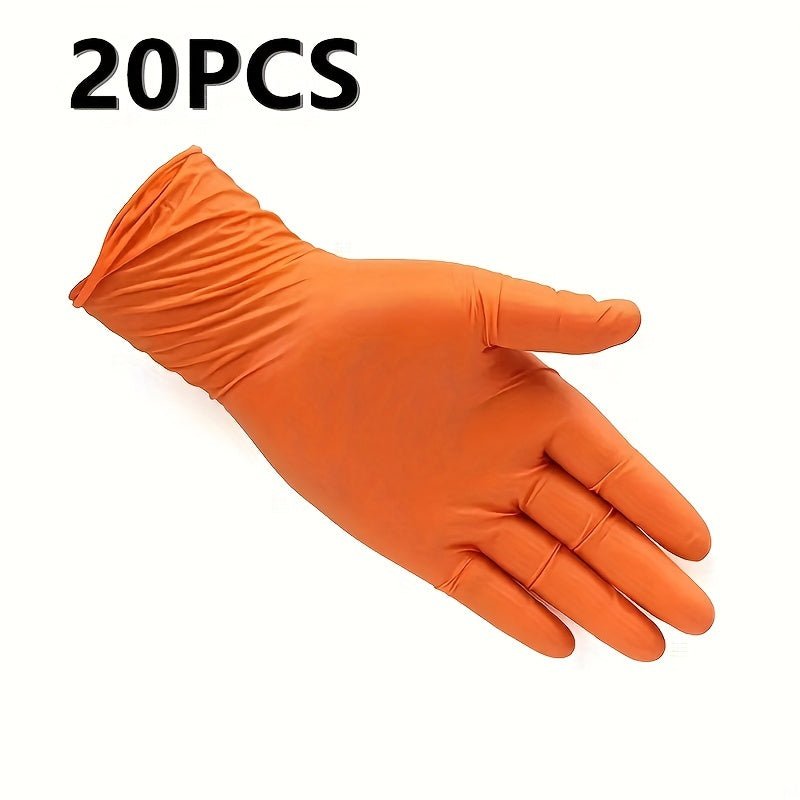 Guantes desechables de nitrilo sin látex: a prueba de agua, resistentes a químicos y desgarros, sin polvo, para limpieza del hogar, cuidado personal, jardinería, lavado de platos y manualidades - SACASUSA