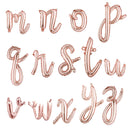 Guión cursivo Frase de oro rosa personalizada Elige tu letra Alfabeto Globo Banner Baby Shower Feliz cumpleaños Personalización Minúsculas - SACASUSA