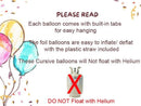 Guión cursivo Frase de oro rosa personalizada Elige tu letra Alfabeto Globo Banner Baby Shower Feliz cumpleaños Personalización Minúsculas - SACASUSA