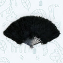 Hecho a mano grande blanco caliente rosa negro rojo púrpura plegable mano pluma mano ventilador Halloween traje chica fiesta, boda nupcial ventilador regalo favor - SACASUSA