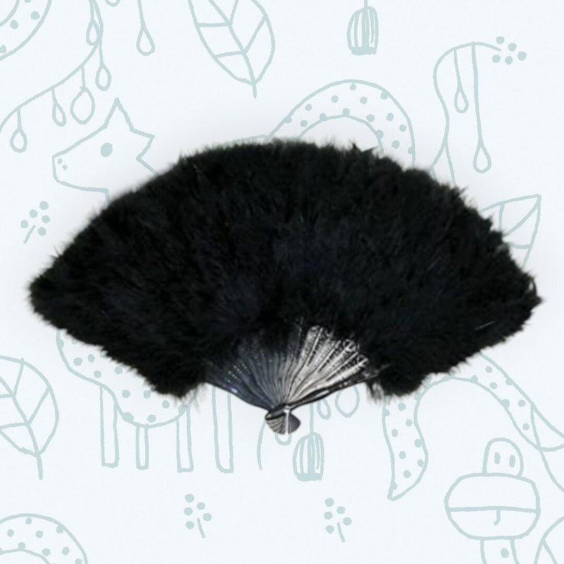 Hecho a mano grande blanco caliente rosa negro rojo púrpura plegable mano pluma mano ventilador Halloween traje chica fiesta, boda nupcial ventilador regalo favor - SACASUSA