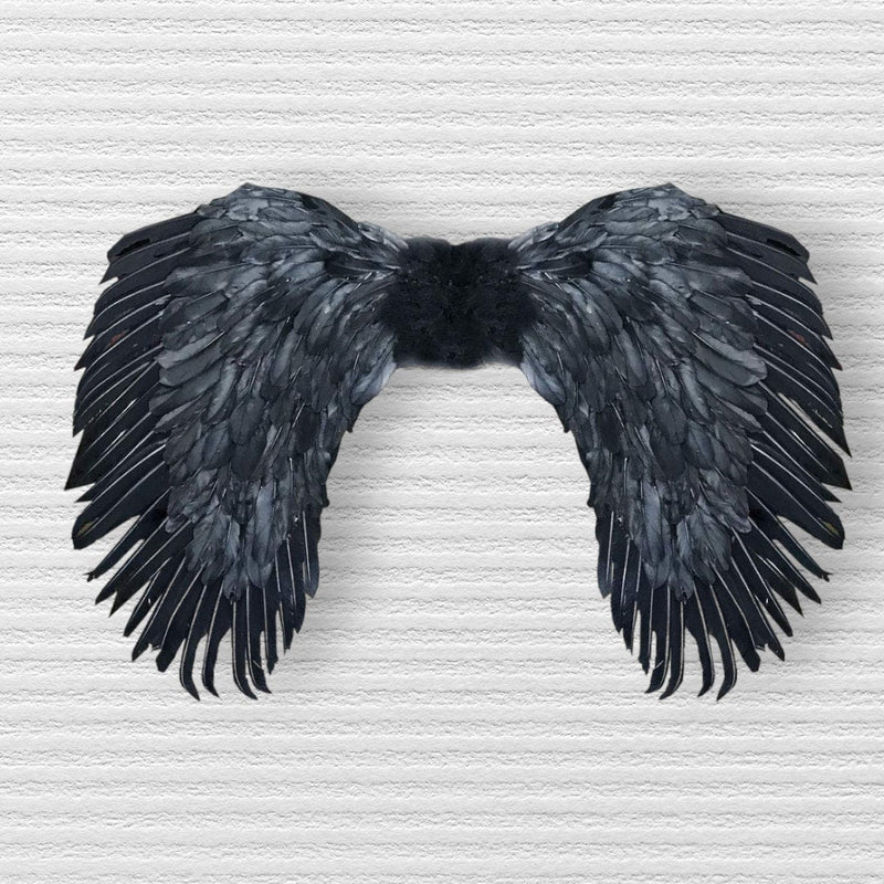 Hecho a mano XL Grande Negro Rojo Blanco Jumbo Pluma Alas de ángel con Halo gratis Hombres Mujeres Fiesta de disfraces de Halloween XXL - SACASUSA