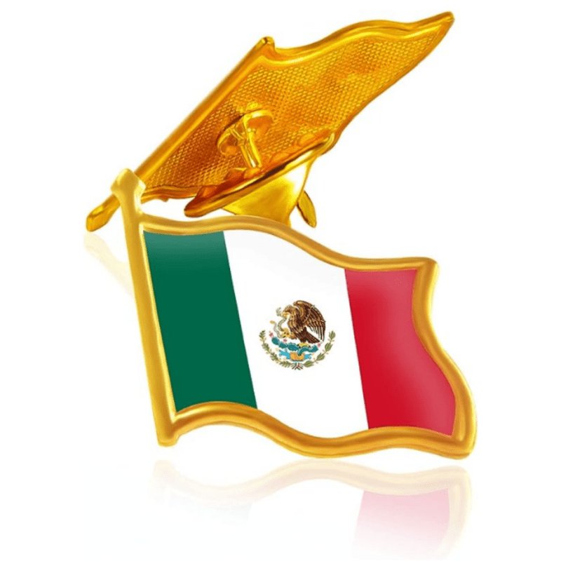 Insignia De La Bandera Mexicana, Broche Novedoso, Decoraciones Para Ropa Y Bolsos Para Hombres - SACASUSA