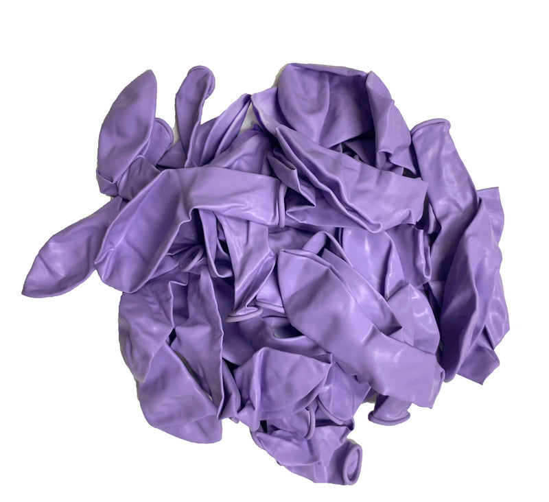 Juego de 100 globos de látex macarrón de 10 pulgadas, color morado pastel, para baby shower, revelación de género, cumpleaños, boda, compromiso, decoración de aniversario - SACASUSA