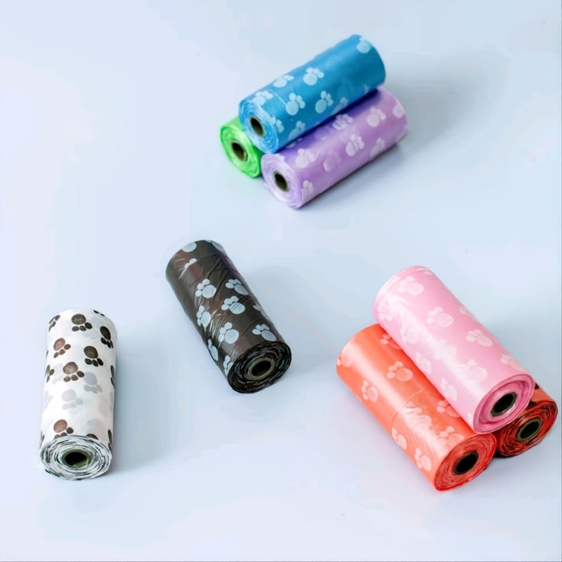 Juego de 8 Rollos de Bolsas para Excremento de Mascotas a Prueba de Fugas: Bolsas Duraderas y Ecológicas para Desechos de Perros y Gatos, Resistentes al Desgarro, Perfectas para Paseos al Aire Libre y Limpiezas - SACASUSA