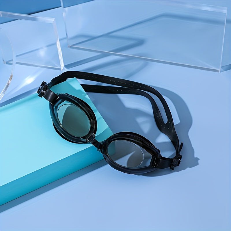 Juego de Gafas de Natación y Buceo Ajustables para Adultos: Impermeables, Anti-Niebla, Sin Fugas y Cómodas con Clip de Nariz y Tapones para los Oídos, 14+ - SACASUSA