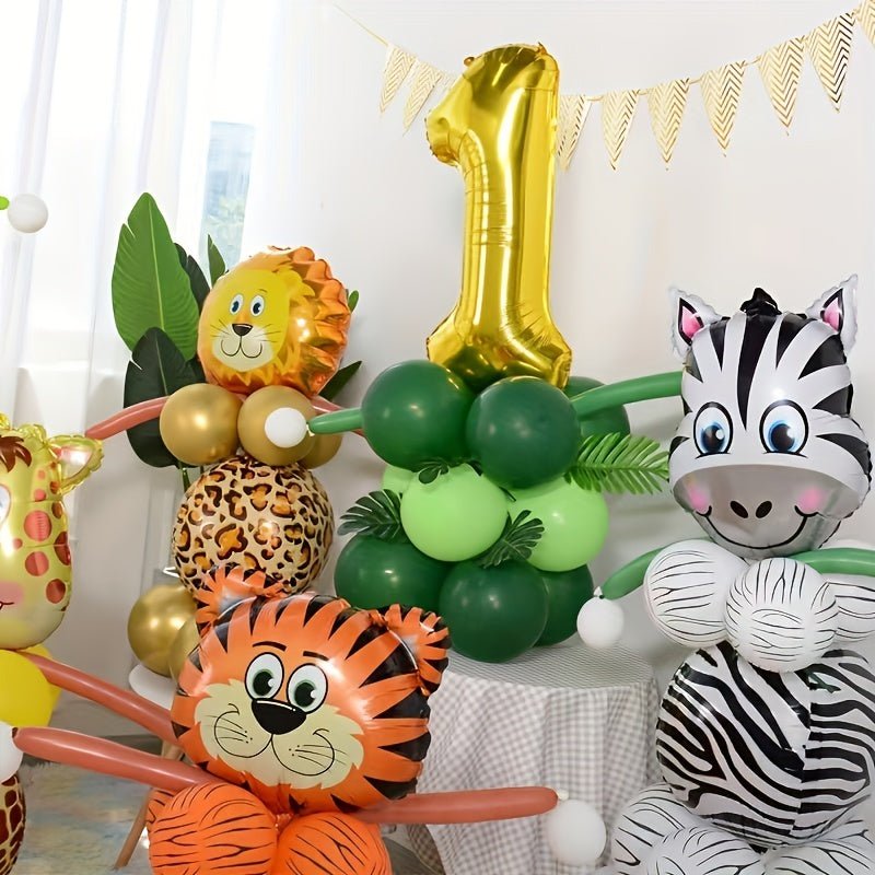 Juego De Globos De Animales Del Bosque 4D, Juego De Globos Para Decoración De Fiestas, Navidad, Halloween, Regalo Del Día De Acción De Gracias - SACASUSA