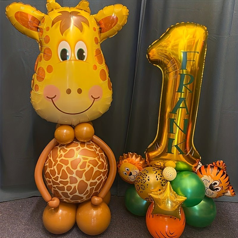 Juego De Globos De Animales Del Bosque 4D, Juego De Globos Para Decoración De Fiestas, Navidad, Halloween, Regalo Del Día De Acción De Gracias - SACASUSA