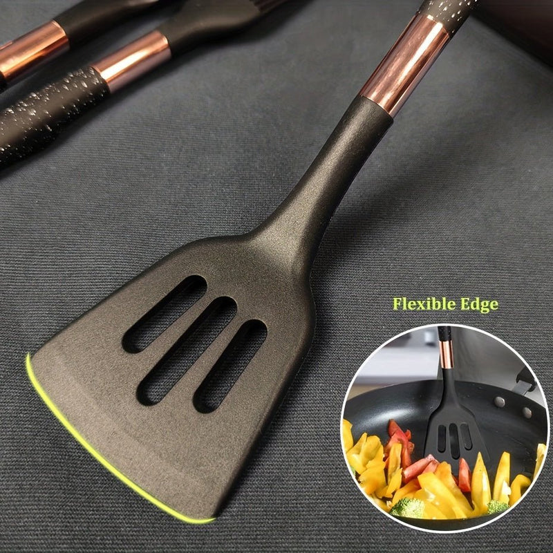 Juego de Utensilios de Cocina de Silicona Fácil de Limpiar, Versátil y Cómodo: Antiadherente, Diseño Moderno, Perfecto para Uso Diario y Regalos de Vacaciones - SACASUSA