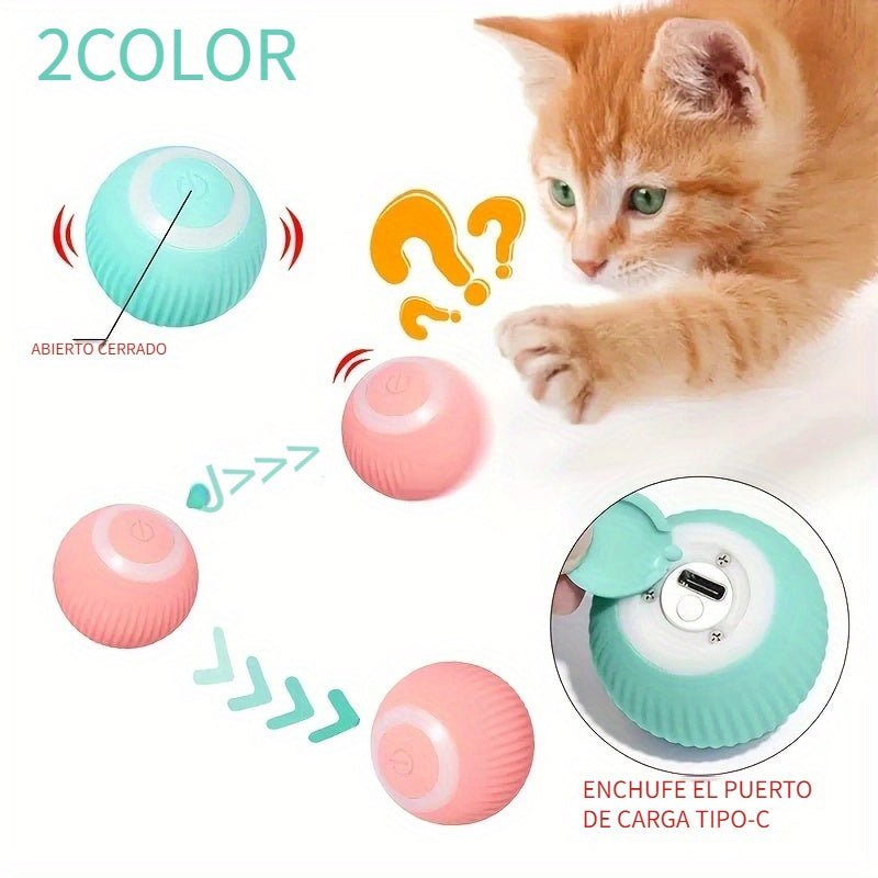 Juguete De Bola Inteligente Para Gatos Con Batería De 150 MAh: ¡Una Bola Rodante Automática Para Horas De Diversión Interactiva! - SACASUSA