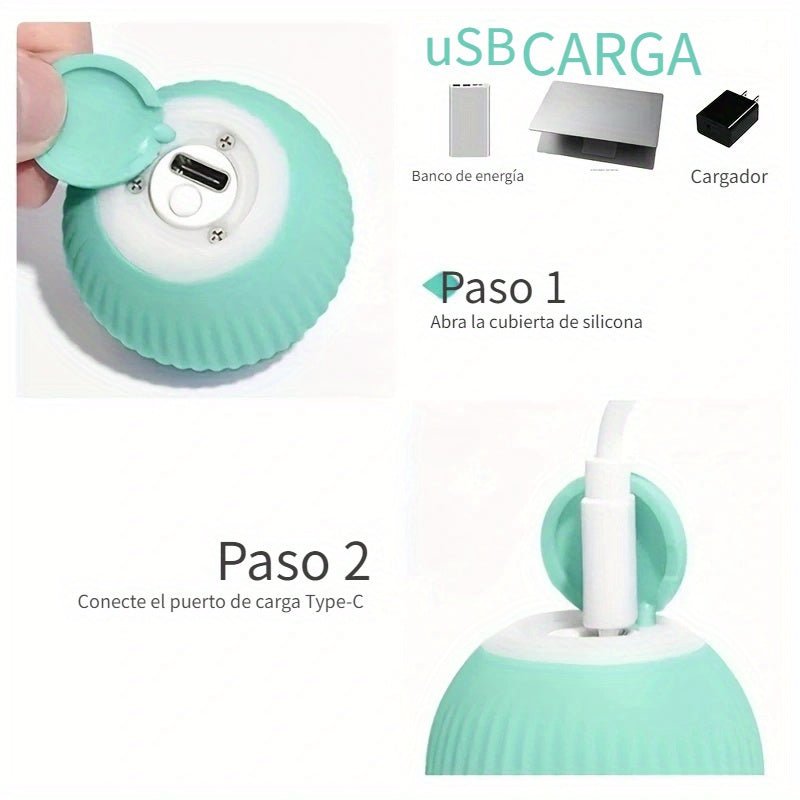 Juguete De Bola Inteligente Para Gatos Con Batería De 150 MAh: ¡Una Bola Rodante Automática Para Horas De Diversión Interactiva! - SACASUSA