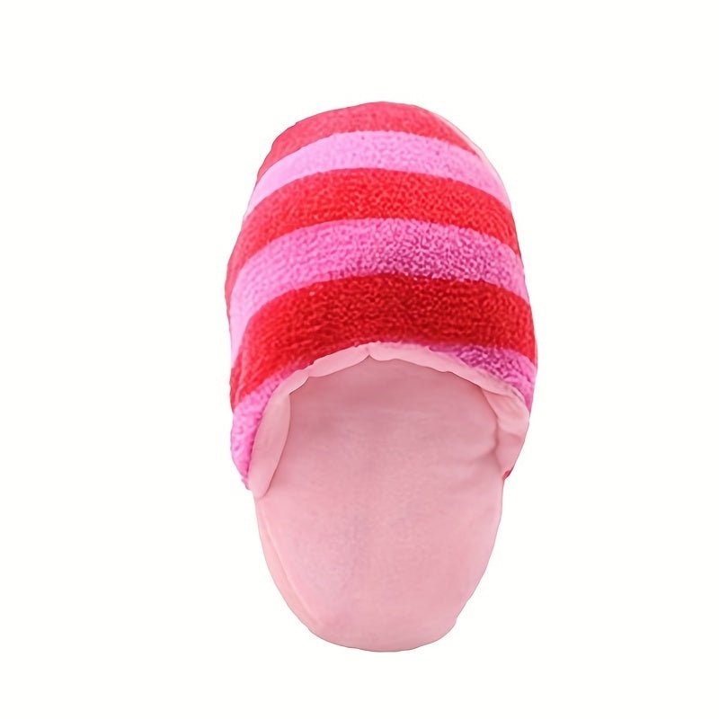 Juguete De Peluche Chirriante En Forma De Zapatilla De Dibujos Animados, Juguete Masticable Duradero Para Perros Y Gatos, Suministro Interactivo - SACASUSA