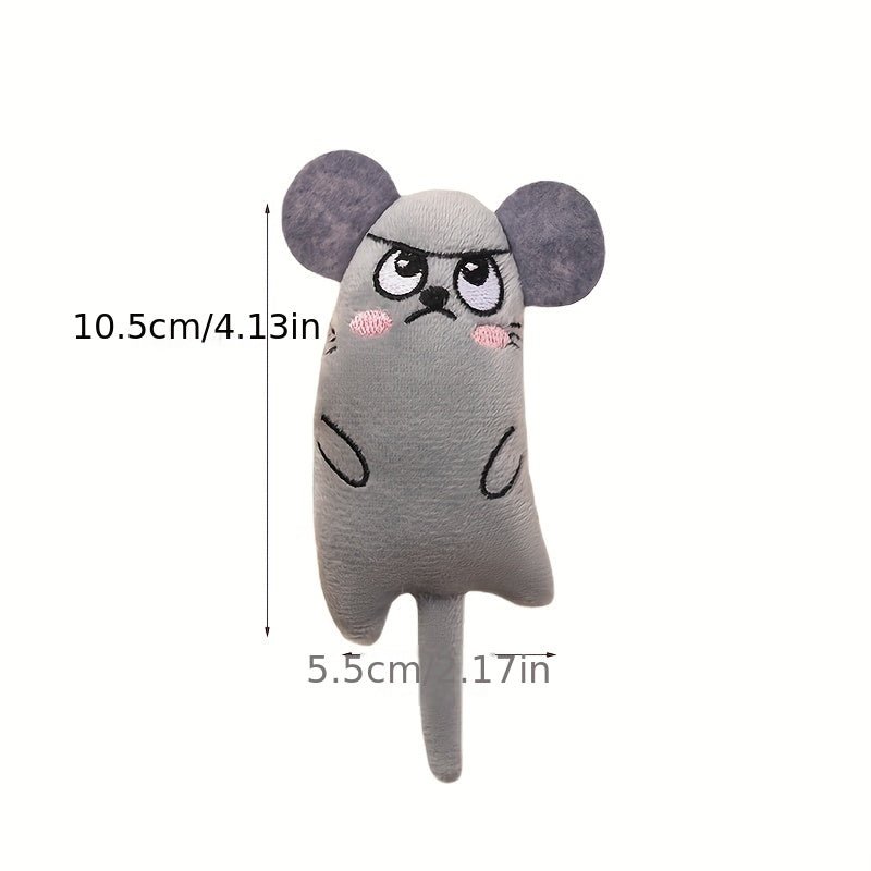 Juguete de peluche con diseño de animales de dibujos animados, juguete interactivo para masticar gatos y perros, 1 ud. - SACASUSA