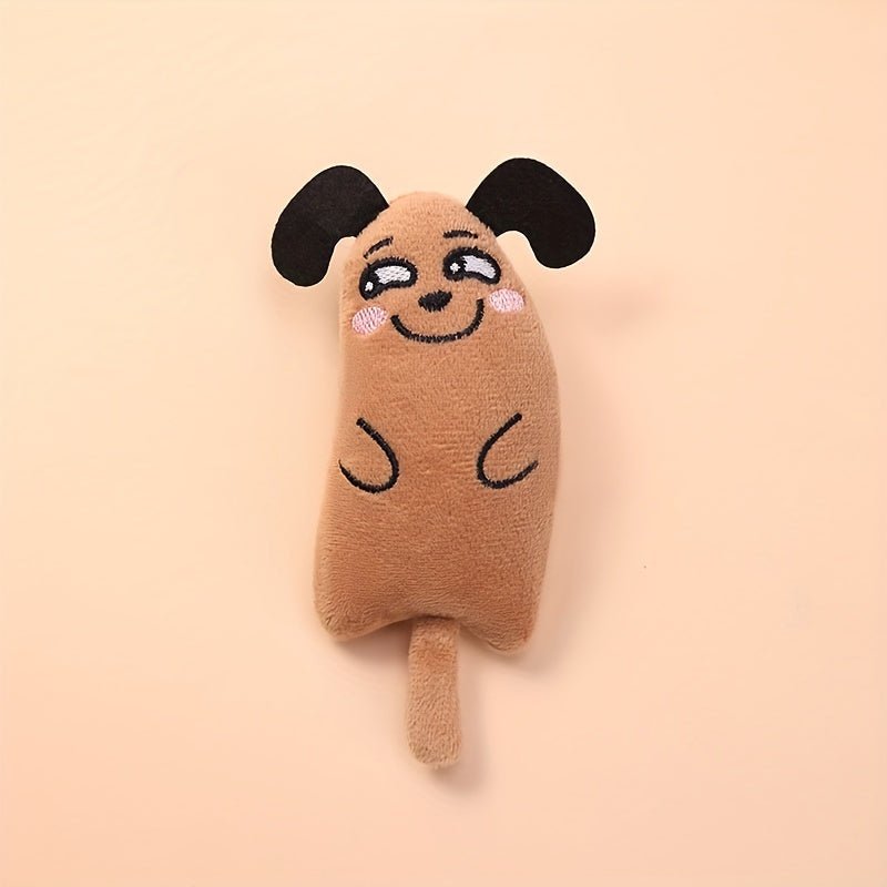 Juguete de peluche con diseño de animales de dibujos animados, juguete interactivo para masticar gatos y perros, 1 ud. - SACASUSA