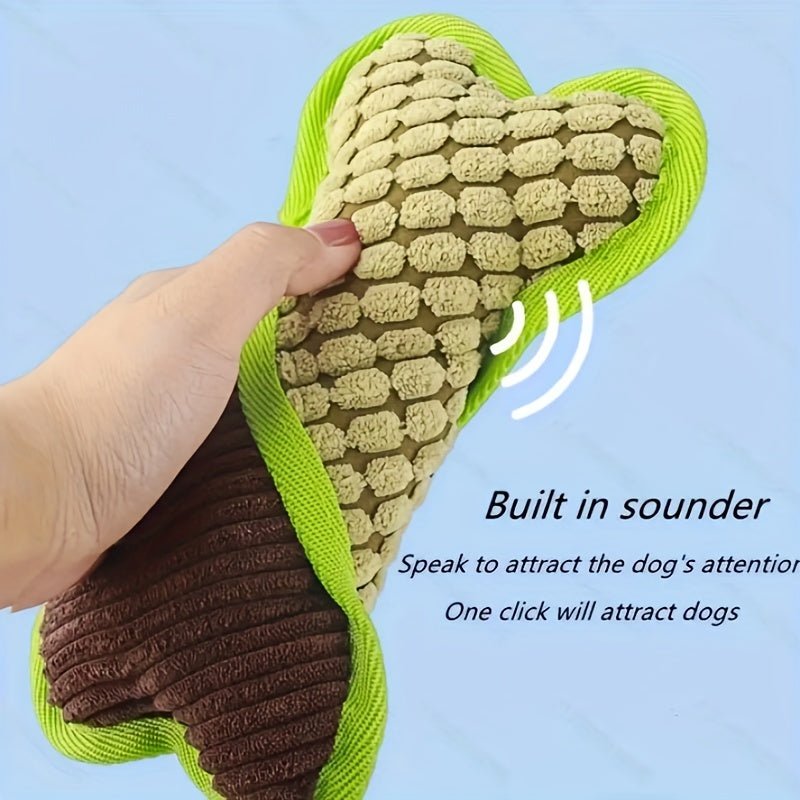 Juguete de peluche de felpa lavable, chirriante para perro, ideal para limpieza de dientes, para masticar y para aliviar la ansiedad - SACASUSA