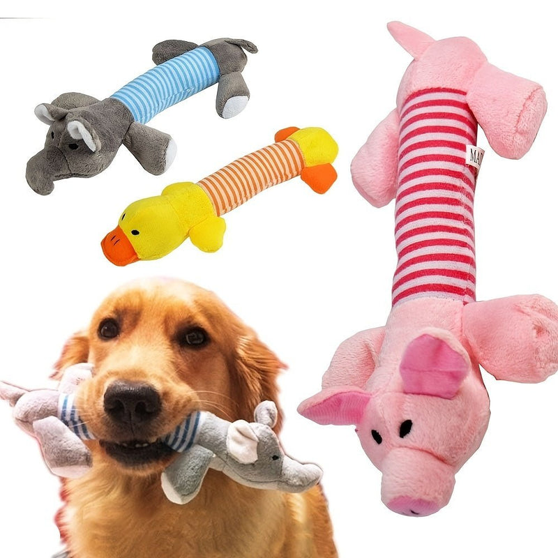 Juguetes Para Perros Con Diseño De Elefante De Cerdo, Juguetes Duraderos Chirriantes Para Masticar, Suministros Interactivos Para Mascotas Para Masticadores Agresivos - SACASUSA