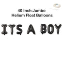 Jumbo 40" Globos Banner- ES UN NIá‘O - Baby Shower- Oro Plata Rosa Oro Rosa Azul Negro -Gran XL Globos Fiesta Decoración Fiesta celebración - SACASUSA