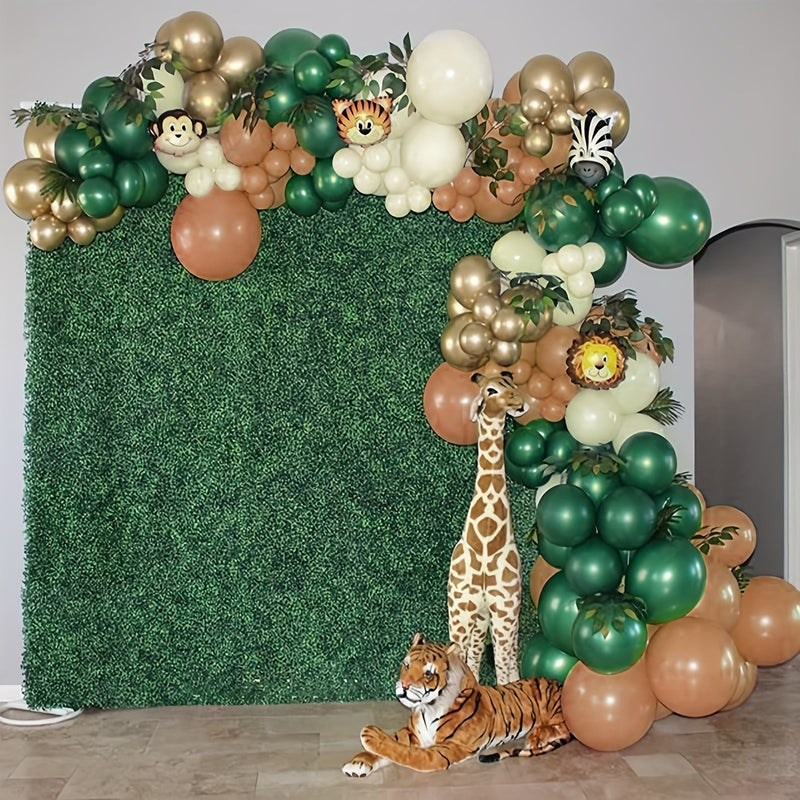 Kit de Arco de Guirnalda de Globos de Jungla Safari de 119 piezas - Transforma cualquier celebración en un paraíso tropical para mayores de 14 años, Perfecto para Cumpleaños, Baby Showers, Graduaciones y Más - SACASUSA