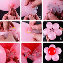 Kit de tiras para decoración de globos, guirnalda de arco, tira de cinta para globos de 32 pies, 20 clips de flores, herramienta para atar, 300 puntos de pegamento para fiesta, Baby Shower - SACASUSA