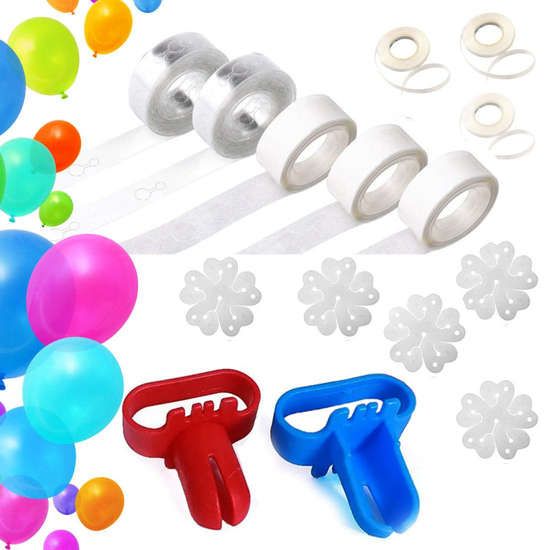 Kit de tiras para decoración de globos, guirnalda de arco, tira de cinta para globos de 32 pies, 5 piezas, herramienta para atar clips de flores, pegamento Pt Dots, fiesta, boda, baby shower - SACASUSA