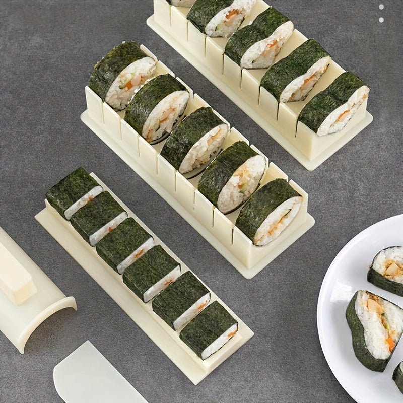 Kit Fácil para Hacer Sushi DIY: 3/10pcs Sushi Maker Reutilizable, Juego de Moldes de Arroz, Crea Variedad de Formas para Casa y Fiestas - SACASUSA