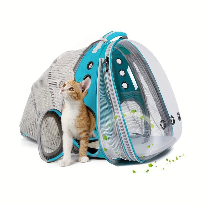 Mochila Para Gatos Expandible En La Parte Trasera, Se Ajusta Hasta 12 Libras, Cápsula Espacial Con Ventana De Burbujas, Mochila Para Mascotas Para Gatos Y Cachorros PequeñosMochila Para Gatos Expansible En La Parte Trasera, Se Ajusta Hasta 12 - SACASUSA