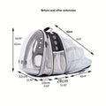 Mochila Para Gatos Expandible En La Parte Trasera, Se Ajusta Hasta 12 Libras, Cápsula Espacial Con Ventana De Burbujas, Mochila Para Mascotas Para Gatos Y Cachorros PequeñosMochila Para Gatos Expansible En La Parte Trasera, Se Ajusta Hasta 12 - SACASUSA