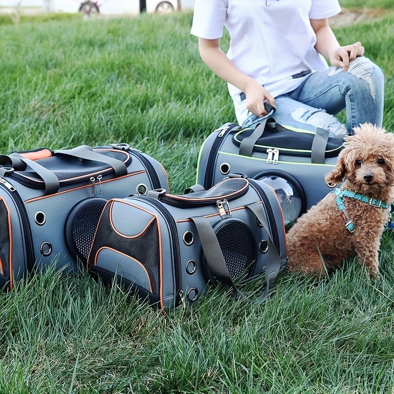 mochila para mascotas aprobado por aerolíneas para gatos y perros: bolsa de viaje portátil y duradera para aventuras al aire libre - SACASUSA