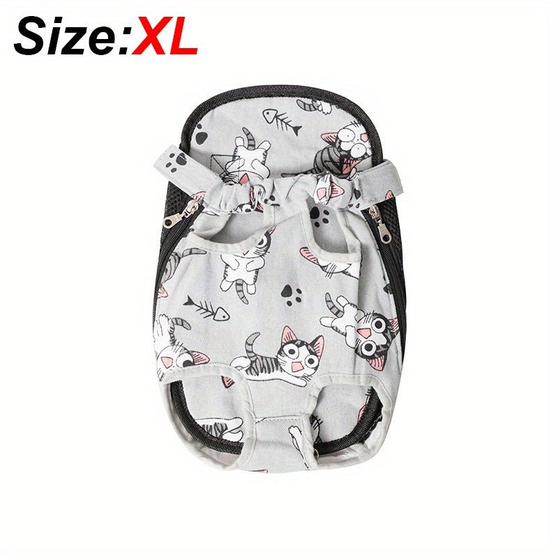 Mochila Para Mascotas, Mochila Ajustable Para Perros Y Gatos, Bolsa De Viaje Con Almohadillas Para Los Hombros - SACASUSA