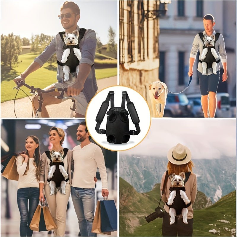 Mochila Para Mascotas, Mochila Ajustable Para Perros Y Gatos, Bolsa De Viaje Con Almohadillas Para Los Hombros - SACASUSA