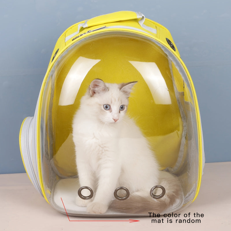 Mochila Portátil Segura y Cómoda para Mascotas: Poliéster Duradero, Ventana de Vista Clara para Gatos y Perros: Perfecta para Emocionantes Aventuras al Aire Libre - SACASUSA