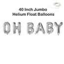 OH BABY - Globos DIY con letras gigantes de 40" Decoraciones para fiestas de baby shower Oro rosa, rosa, plata, oro, globos negros Decoración Flotador de helio - SACASUSA