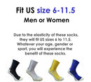 Paquete de 4 pares de calcetines antideslizantes de fútbol premium para hombres y mujeres, calcetines de fútbol transpirables, calidad de agarre corto deportivo, amarillo, verde, blanco, negro, rojo y azul - SACASUSA