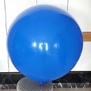 Paquete de 5 globos redondos de látex gruesos de 36 pulgadas, color azul, para baby shower, revelación de género, cumpleaños, boda, compromiso, decoración del hogar - SACASUSA