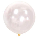 Paquete de 5 unidades redondas de 36 pulgadas, globos gigantes de látex gruesos transparentes para Halloween, Baby Shower, género, revelación, cumpleaños, boda, compromiso, decoración de fiesta - SACASUSA