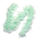 Paquete de 6 piezas de color rosa claro, lavanda, morado, verde menta, blanco, peso ligero, 45 gramos cada boas de plumas de pavo Chandelle, recuerdos de fiesta de cumpleaños para niños - SACASUSA