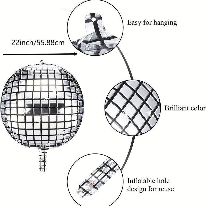 Paquete de 8 duraderas y reutilizables Globos Metálicos de Estrella - Formas eclécticas para Tema 'Rock' - Ideal para Fiestas Disco, Graduaciones y Celebraciones de Año Nuevo - SACASUSA