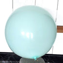 Paquete redondo de 36 pulgadas, 5 unidades, globos gigantes de látex gruesos de color azul lago pastel, Baby Shower, género, revelación, cumpleaños, boda, compromiso, decoración de fiesta - SACASUSA